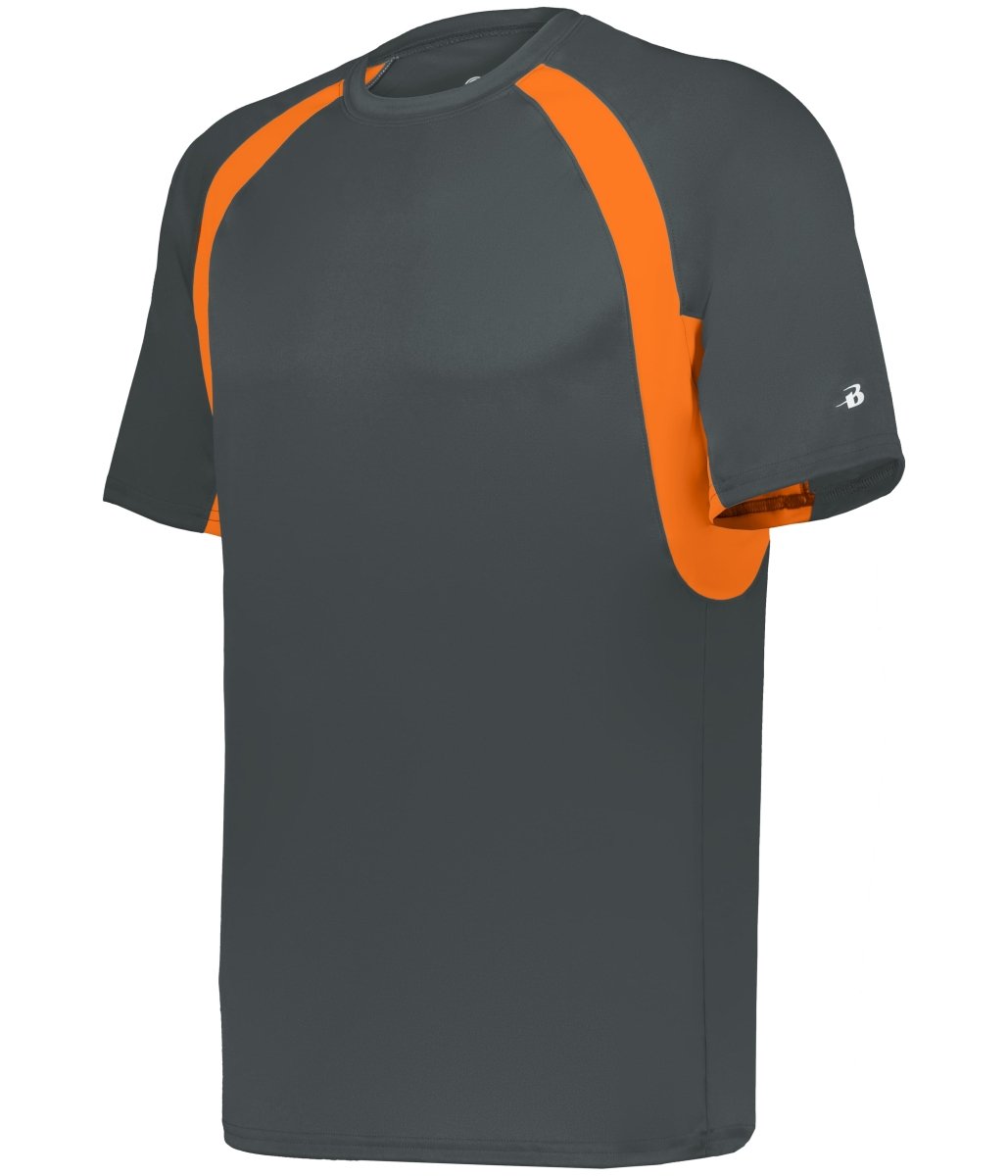 Augusta Sportswear YOUTH HOOK TEE 214400 GRAPH/SAFETY ORANGE (BA) S
