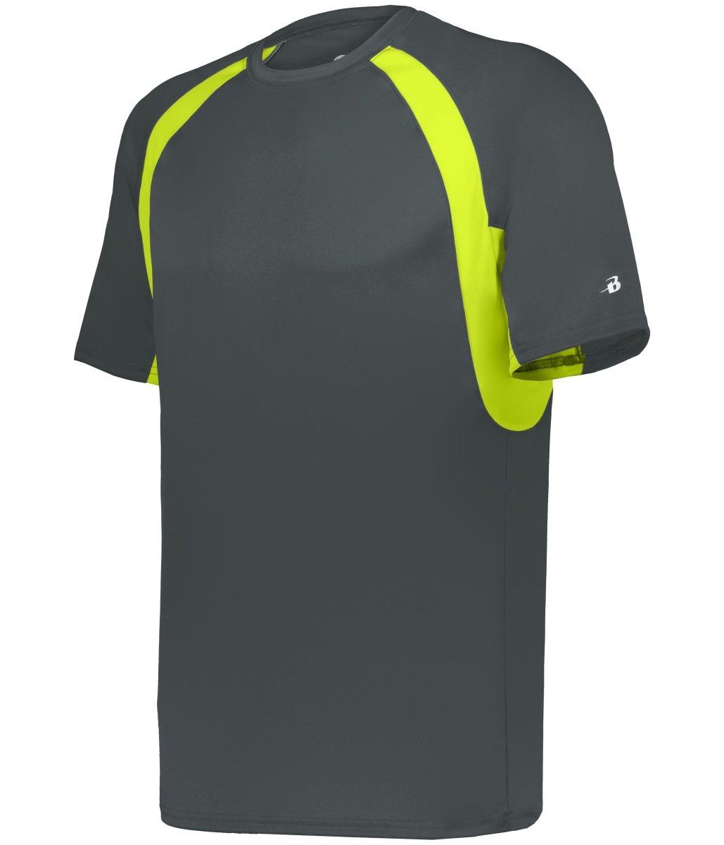 Augusta Sportswear YOUTH HOOK TEE 214400 GRAPH/SAFETY YELLOW (BA) S