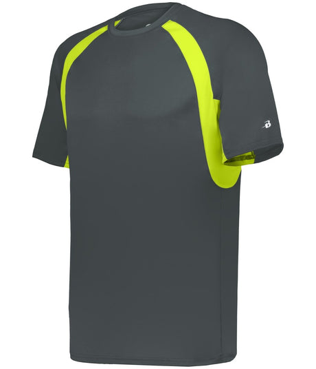 Augusta Sportswear YOUTH HOOK TEE 214400 GRAPH/SAFETY YELLOW (BA) S