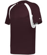 Augusta Sportswear YOUTH HOOK TEE 214400 MAROON/WHITE (BA) S