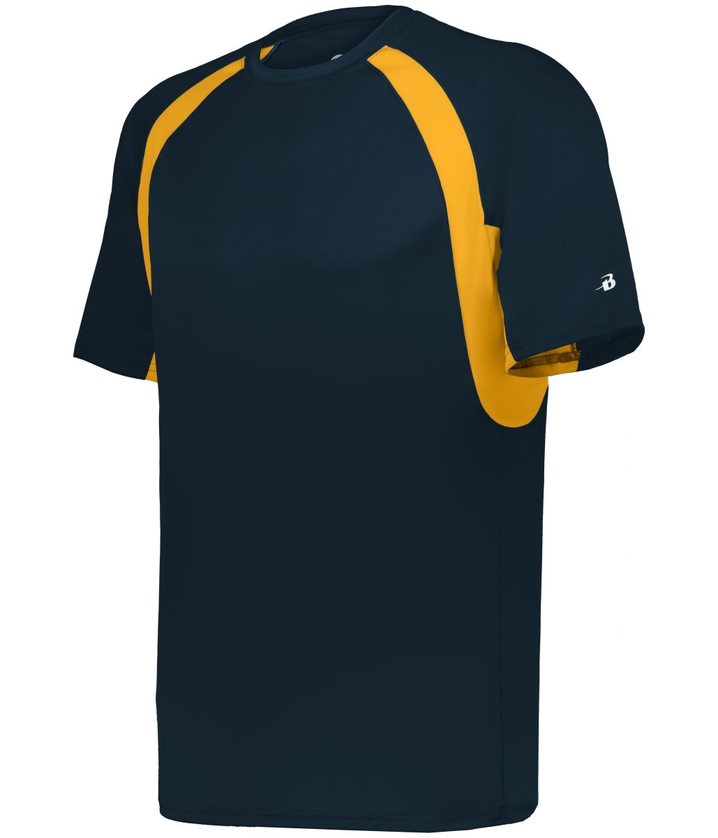 Augusta Sportswear YOUTH HOOK TEE 214400 NAVY/GOLD (BA) S
