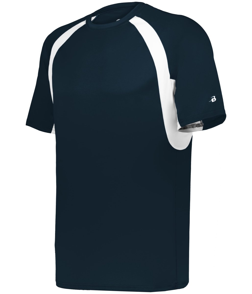 Augusta Sportswear YOUTH HOOK TEE 214400 NAVY/WHITE (BA) S