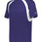 Augusta Sportswear YOUTH HOOK TEE 214400 PURPLE/WHITE (BA) S