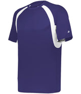 Augusta Sportswear YOUTH HOOK TEE 214400 PURPLE/WHITE (BA) S