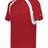 Augusta Sportswear YOUTH HOOK TEE 214400 RED/WHITE (BA) S