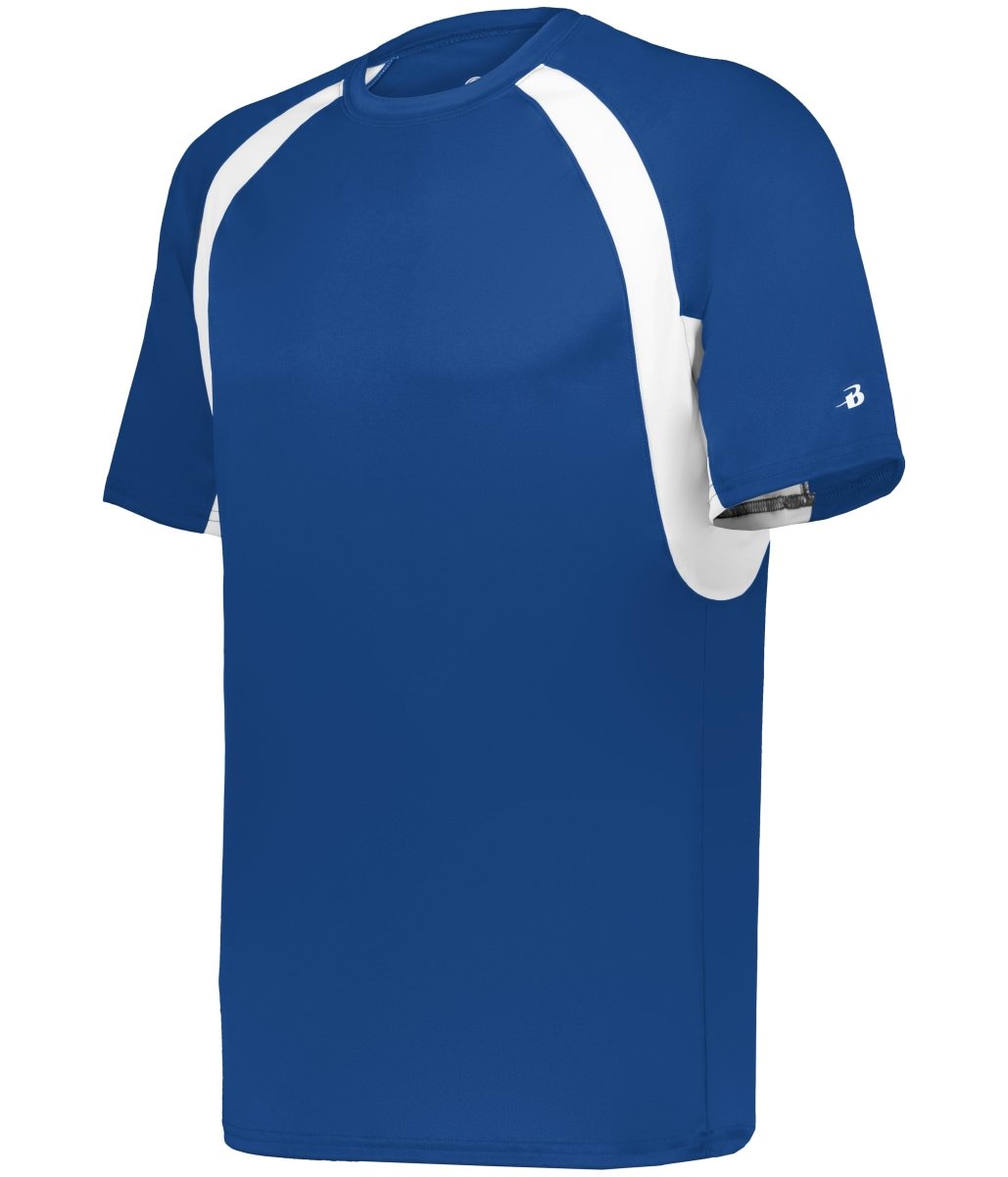 Augusta Sportswear YOUTH HOOK TEE 214400 ROYAL/WHITE (BA) S