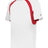Augusta Sportswear YOUTH HOOK TEE 214400 WHITE/RED (BA) S