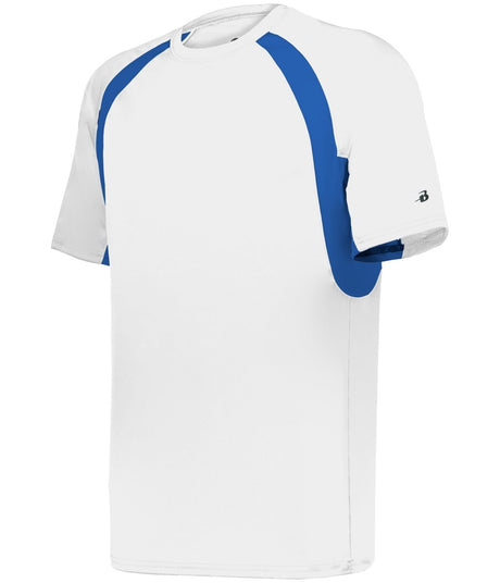 Augusta Sportswear YOUTH HOOK TEE 214400 WHITE/ROYAL (BA) S