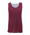 Augusta Sportswear YOUTH MESH REVERSIBLE BASKETBALL JERSEY 252900 CARDINAL/WHITE (BA) S
