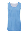 Augusta Sportswear YOUTH MESH REVERSIBLE BASKETBALL JERSEY 252900 COLUMBIA BLUE/WHITE (BA) S