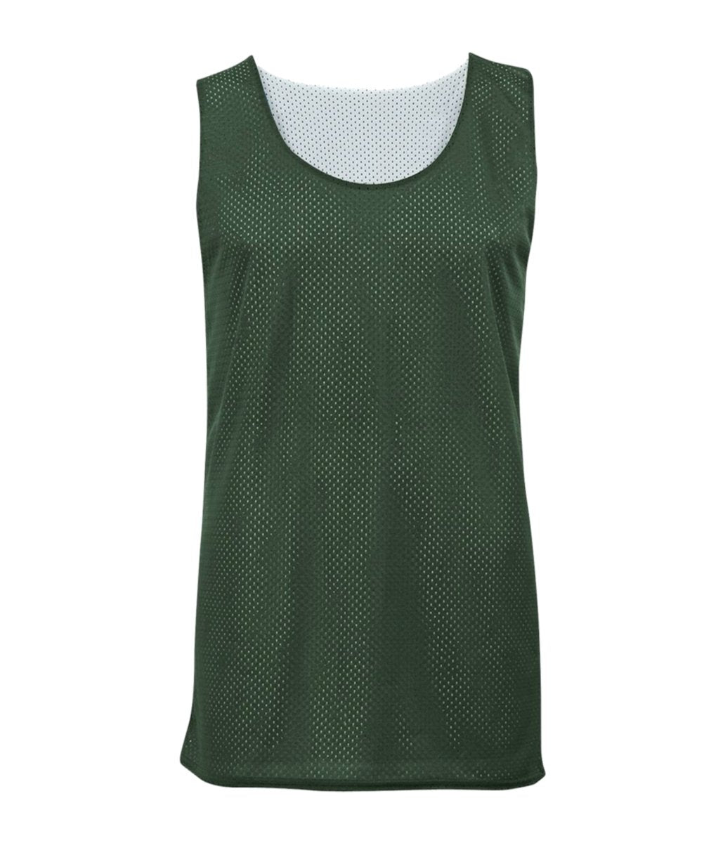 Augusta Sportswear YOUTH MESH REVERSIBLE BASKETBALL JERSEY 252900 FOREST/WHITE (BA) S