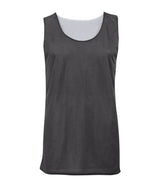 Augusta Sportswear YOUTH MESH REVERSIBLE BASKETBALL JERSEY 252900 GRAPHITE/WHITE (BA) S