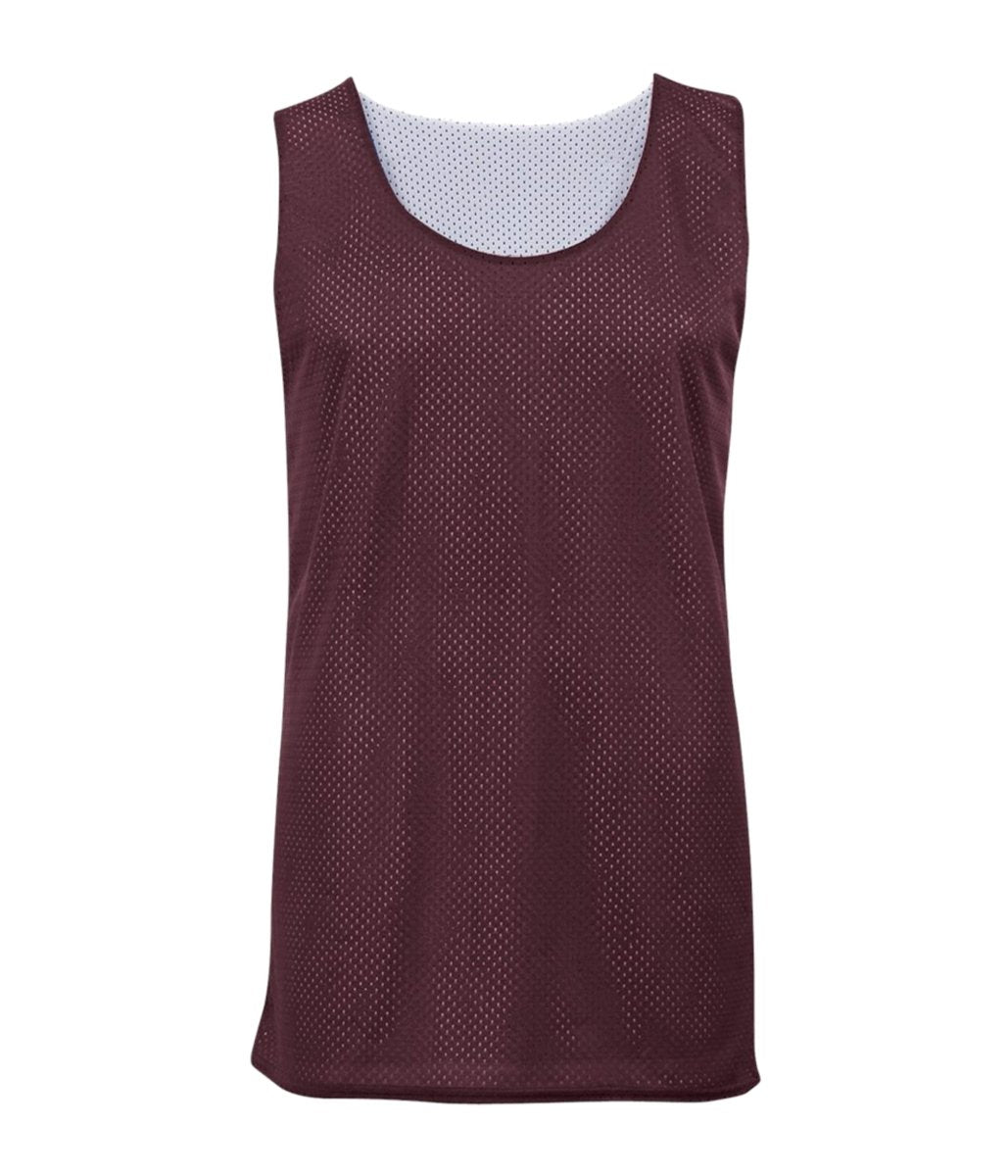 Augusta Sportswear YOUTH MESH REVERSIBLE BASKETBALL JERSEY 252900 MAROON/WHITE (BA) S