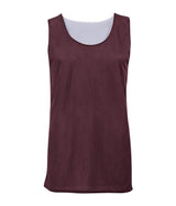 Augusta Sportswear YOUTH MESH REVERSIBLE BASKETBALL JERSEY 252900 MAROON/WHITE (BA) S