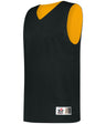 Augusta Sportswear YOUTH MESH REVERSIBLE PRACTICE BASKETBALL JERSEY 560RY BLACK/GOLD (BA) S