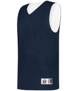 Augusta Sportswear YOUTH MESH REVERSIBLE PRACTICE BASKETBALL JERSEY 560RY NAVY/WHITE (BA) S