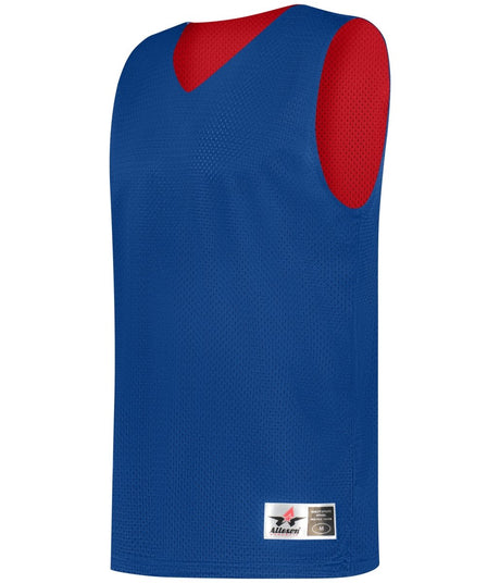 Augusta Sportswear YOUTH MESH REVERSIBLE PRACTICE BASKETBALL JERSEY 560RY ROYAL/RED (BA) S