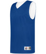Augusta Sportswear YOUTH MESH REVERSIBLE PRACTICE BASKETBALL JERSEY 560RY ROYAL/WHITE (BA) S