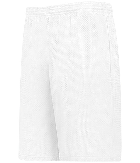 Augusta Sportswear YOUTH MESH TECH BASKETBALL SHORTS 566PY WHITE S