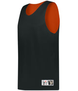 Augusta Sportswear YOUTH MICROFIBER REVERSIBLE BASKETBALL JERSEY 506CRY BLACK/BT. ORANGE (BA) S