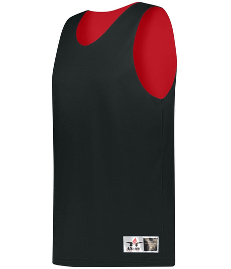 Augusta Sportswear YOUTH MICROFIBER REVERSIBLE BASKETBALL JERSEY 506CRY BLACK/RED (BA) S