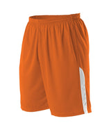 Augusta Sportswear YOUTH NBA BASKETBALL SHORTS - Augusta Sportswear A205BY BT. ORANGE/WHITE (BA) S