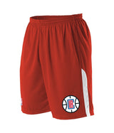 Augusta Sportswear YOUTH NBA BASKETBALL SHORTS - Augusta Sportswear A205LY NBA RED/WHITE/LA CLIPPERS S