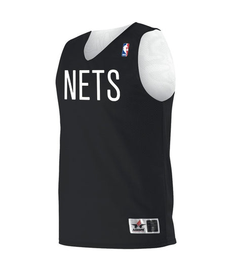 Augusta Sportswear YOUTH NBA REVERSIBLE TEAM BASKETBALL JERSEY - Augusta Sportswear A115LY NBA BK/WHITE/BROOKLYN NETS S