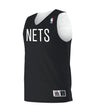 Augusta Sportswear YOUTH NBA REVERSIBLE TEAM BASKETBALL JERSEY - Augusta Sportswear A115LY NBA BK/WHITE/BROOKLYN NETS S