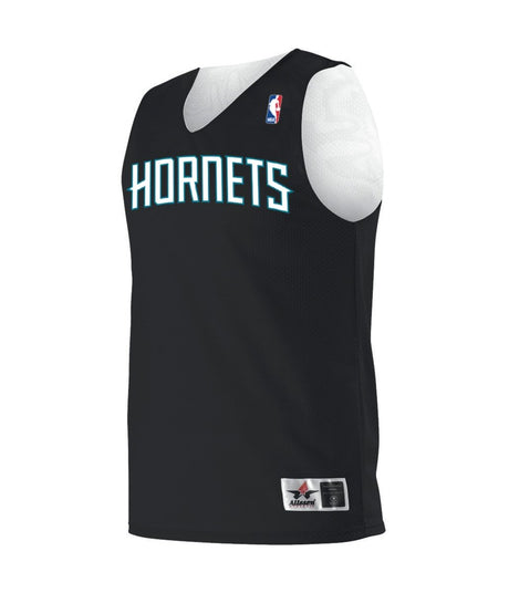 Augusta Sportswear YOUTH NBA REVERSIBLE TEAM BASKETBALL JERSEY - Augusta Sportswear A115LY NBA BK/WHITE/CLT HORNETS S