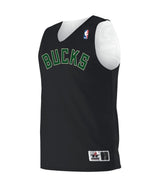 Augusta Sportswear YOUTH NBA REVERSIBLE TEAM BASKETBALL JERSEY - Augusta Sportswear A115LY NBA BK/WHITE/MILWAUKEE BUCKS S