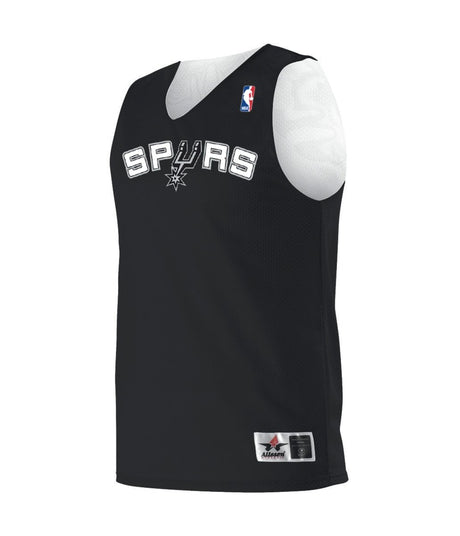 Augusta Sportswear YOUTH NBA REVERSIBLE TEAM BASKETBALL JERSEY - Augusta Sportswear A115LY NBA BK/WHITE/SA SPURS S