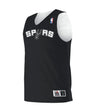 Augusta Sportswear YOUTH NBA REVERSIBLE TEAM BASKETBALL JERSEY - Augusta Sportswear A115LY NBA BK/WHITE/SA SPURS S