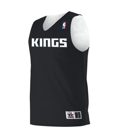 Augusta Sportswear YOUTH NBA REVERSIBLE TEAM BASKETBALL JERSEY - Augusta Sportswear A115LY NBA BK/WHITE/SAC KINGS S