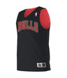 Augusta Sportswear YOUTH NBA REVERSIBLE TEAM BASKETBALL JERSEY - Augusta Sportswear A115LY NBA BLACK/RED/CHICAGO BULLS S