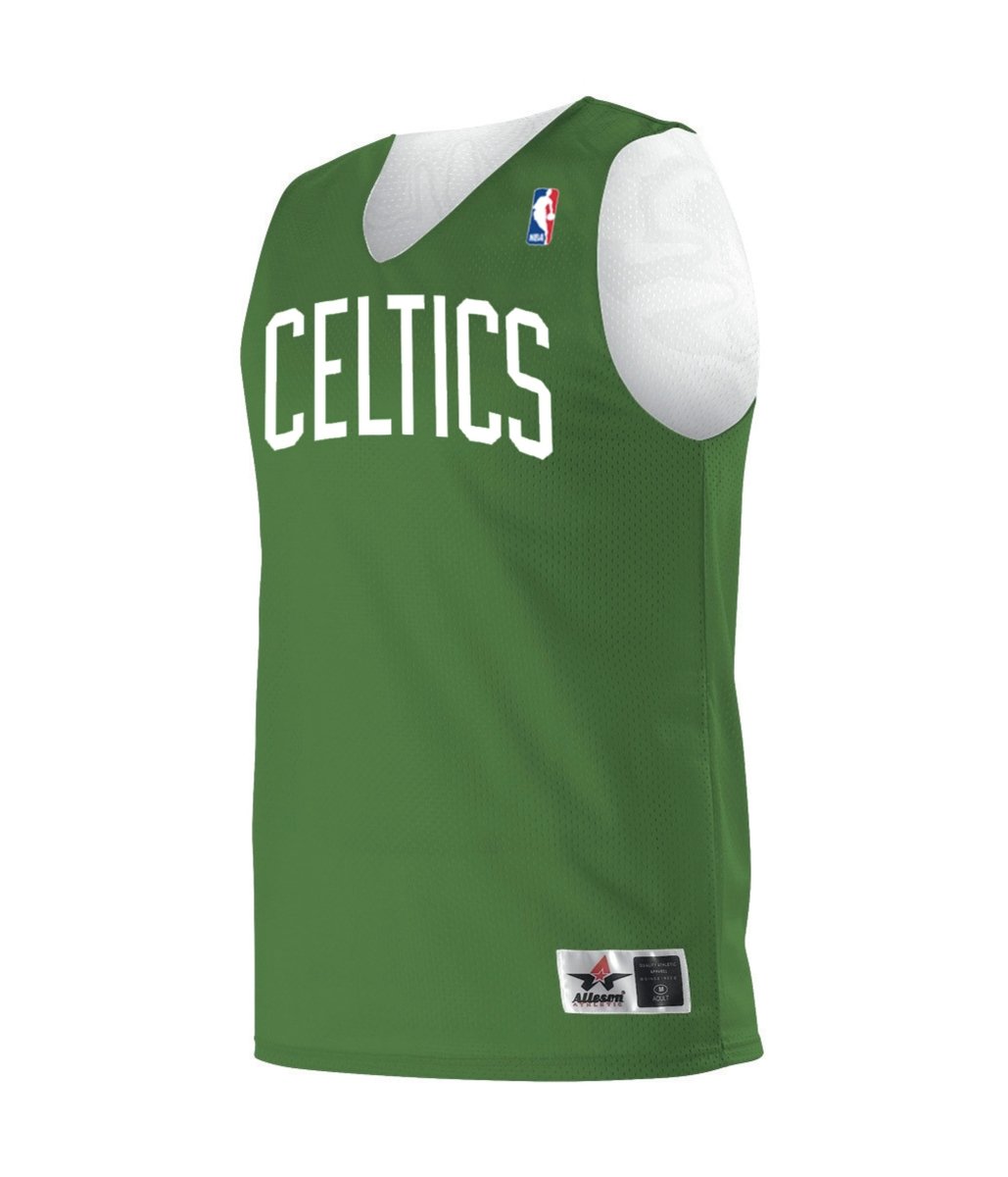 Augusta Sportswear YOUTH NBA REVERSIBLE TEAM BASKETBALL JERSEY - Augusta Sportswear A115LY NBA KELLY GREEN/WH/BOS CELTICS S