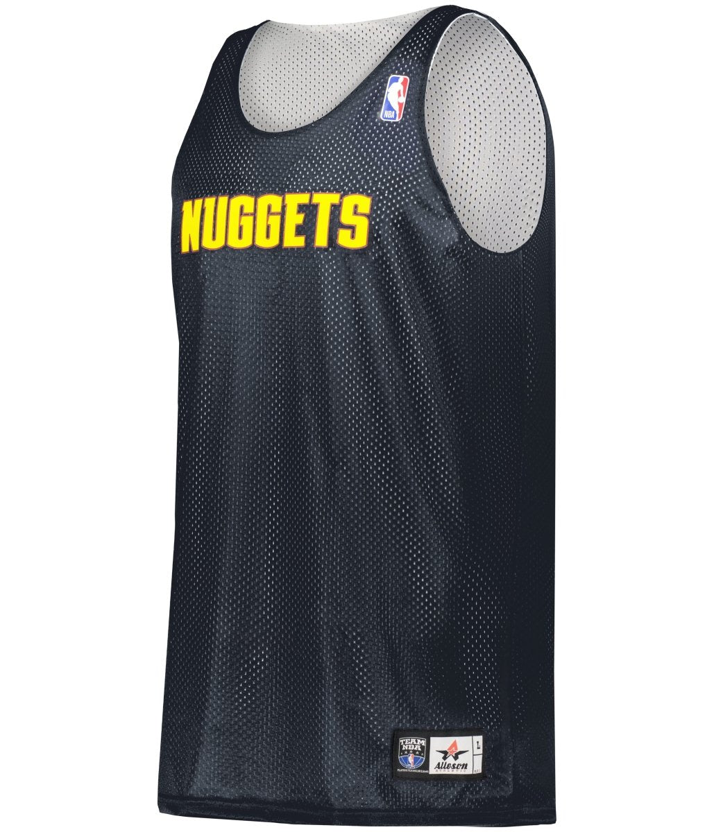 Augusta Sportswear YOUTH NBA REVERSIBLE TEAM BASKETBALL JERSEY - Augusta Sportswear A115LY NBA NAVY/WHITE/DEN NUGGETS 2 S