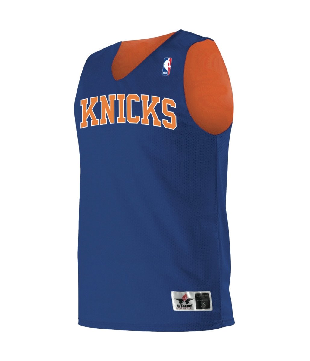 Augusta Sportswear YOUTH NBA REVERSIBLE TEAM BASKETBALL JERSEY - Augusta Sportswear A115LY NBA ROYAL/BT ORANGE/NY KNICKS S