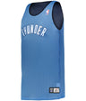 Augusta Sportswear YOUTH NBA REVERSIBLE TEAM BASKETBALL JERSEY - Augusta Sportswear A115LY NBA SKY BL/NAVY/OKC THUNDER S