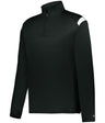 Augusta Sportswear YOUTH ON THE RISE 1/4 ZIP PULLOVER 226500 BLACK/WHITE (BA) S