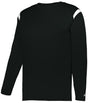 Augusta Sportswear YOUTH ON THE RISE LONG SLEEVE TEE 225300Y BLACK/WHITE (BA) S