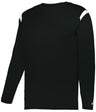 Augusta Sportswear YOUTH ON THE RISE LONG SLEEVE TEE 225300Y BLACK/WHITE (BA) S