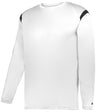 Augusta Sportswear YOUTH ON THE RISE LONG SLEEVE TEE 225300Y WHITE/BLACK (BA) S