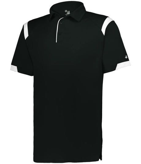 Augusta Sportswear YOUTH ON THE RISE POLO 235000 BLACK/WHITE (BA) S