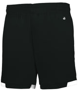 Augusta Sportswear YOUTH ON THE RISE SHORTS WITH POCKETS 225900 BLACK/WHITE (BA) XXS