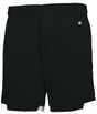 Augusta Sportswear YOUTH ON THE RISE SHORTS WITH POCKETS 225900 BLACK/WHITE (BA) XXS