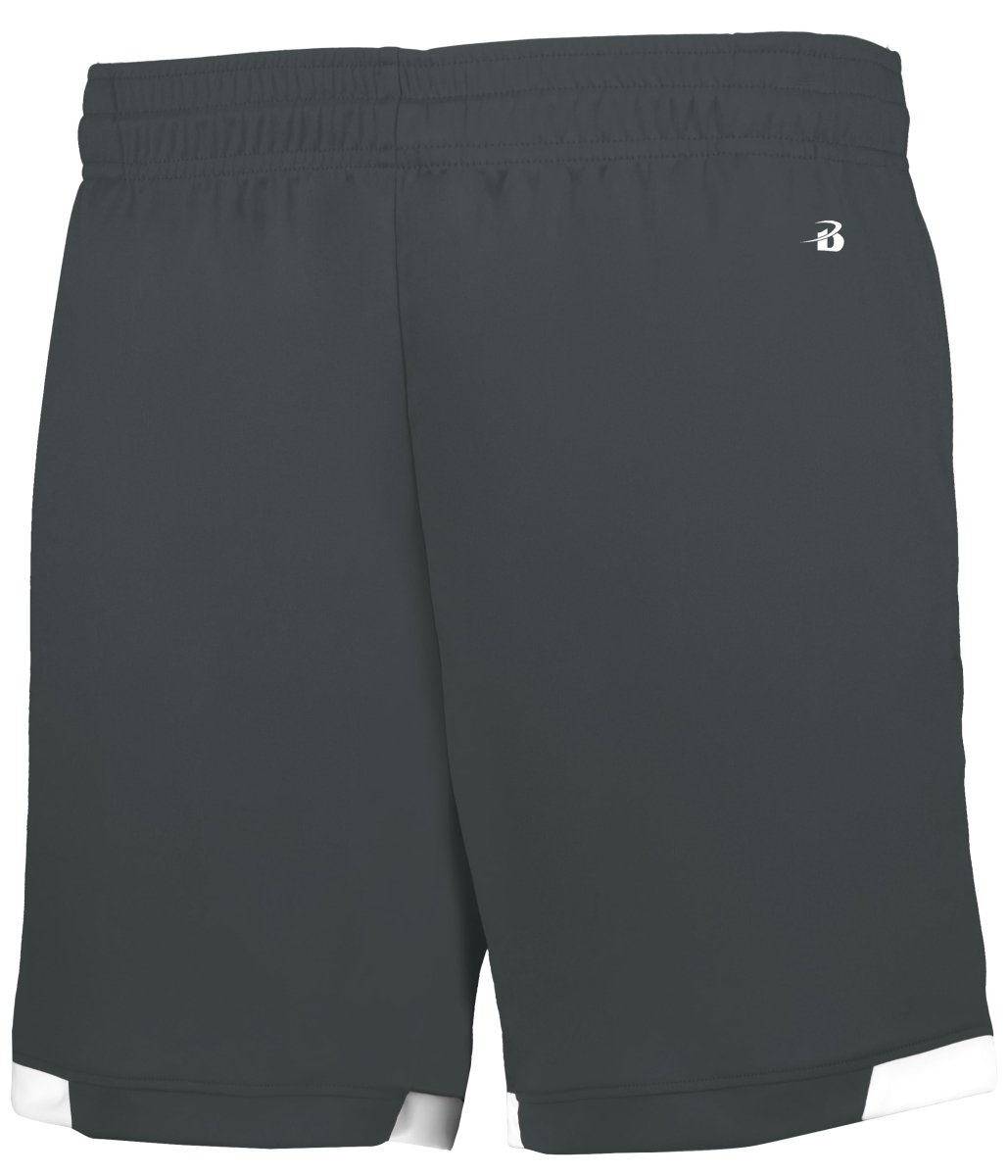 Augusta Sportswear YOUTH ON THE RISE SHORTS WITH POCKETS 225900 GRAPHITE/WHITE (BA) XXS