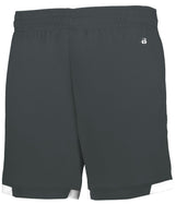 Augusta Sportswear YOUTH ON THE RISE SHORTS WITH POCKETS 225900 GRAPHITE/WHITE (BA) XXS