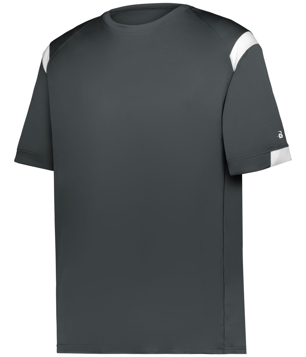 Augusta Sportswear YOUTH ON THE RISE TEE 225100Y GRAPHITE/WHITE (BA) XXS