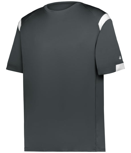 Augusta Sportswear YOUTH ON THE RISE TEE 225100Y GRAPHITE/WHITE (BA) XXS